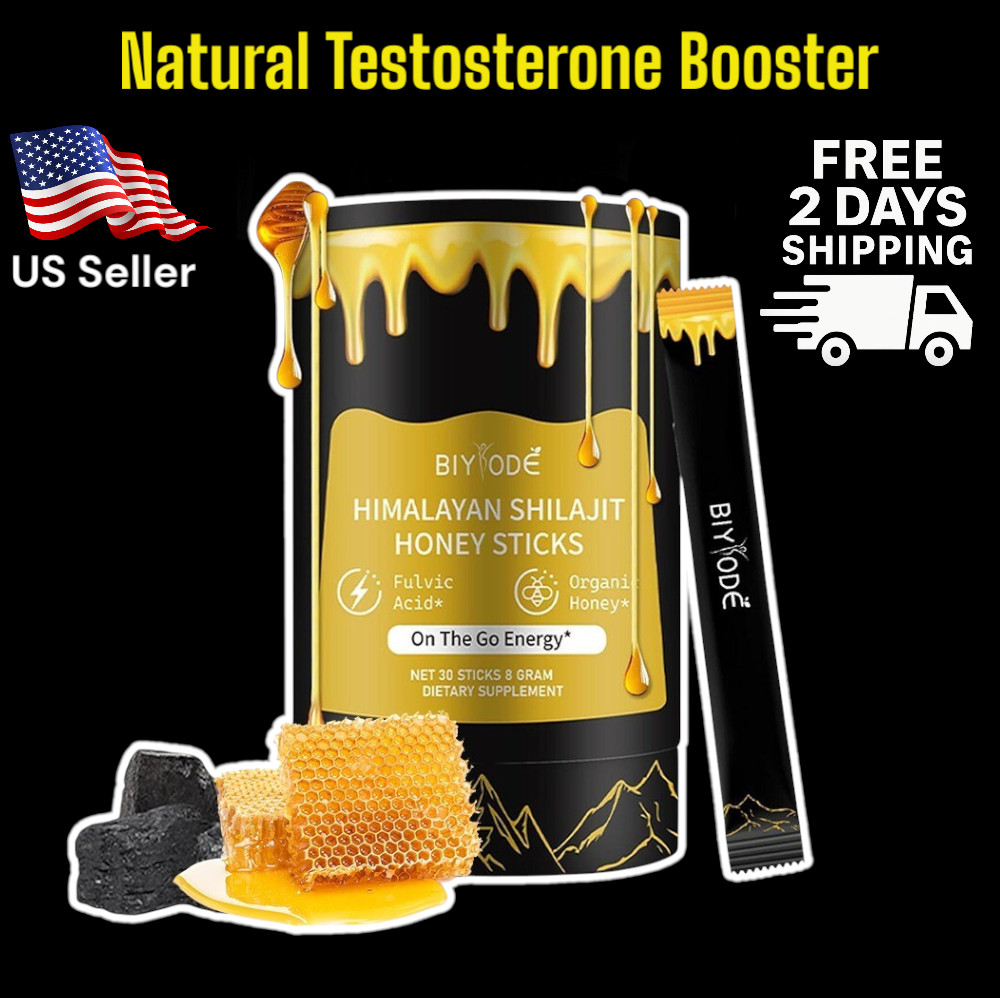 NEW Pure Himalayan Shilajit Sticks with Organic Honey, Naturally Sweeter