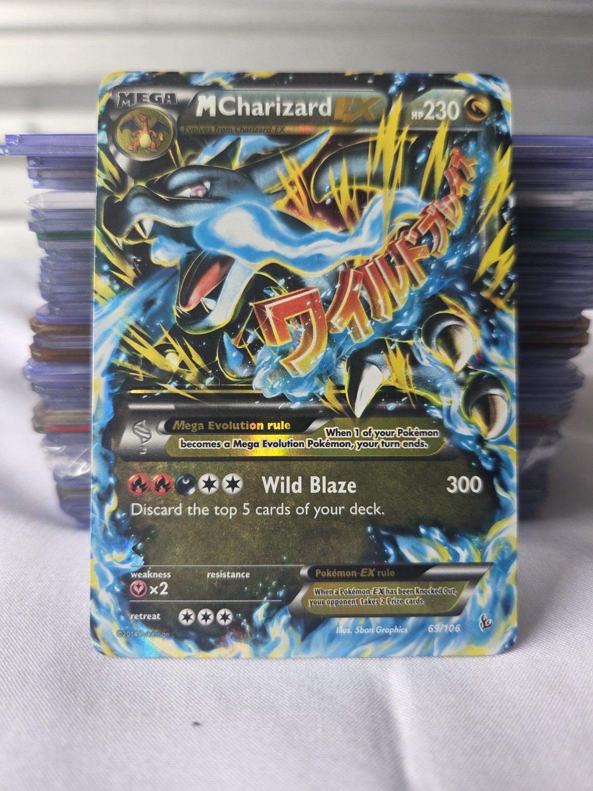 M Charizard EX (X) Ultra Rare Holo XY - Flashfire 69/106 NM M Charizard EX (X) Ultra Rare Holo XY - Flashfire 69/106 NM