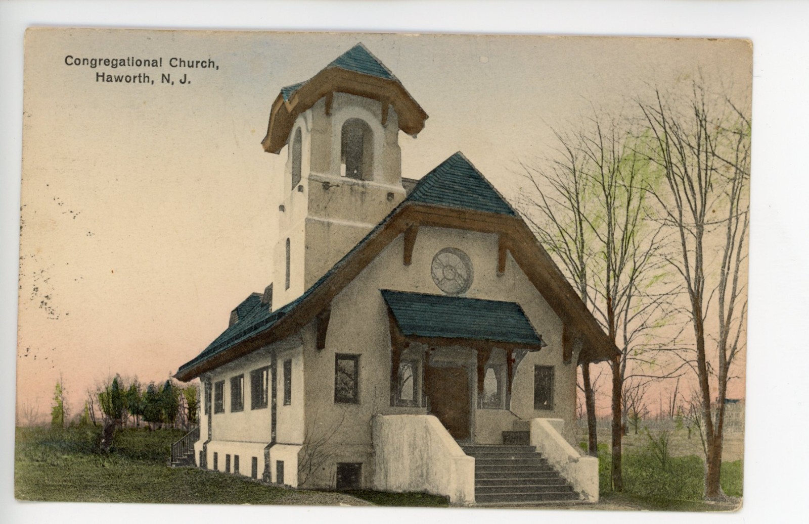 Congregational Church, Haworth, Bergen County, NJ ca. 1910 postcard Congregational Church, Haworth, Bergen County, NJ ca. 1910 postcard