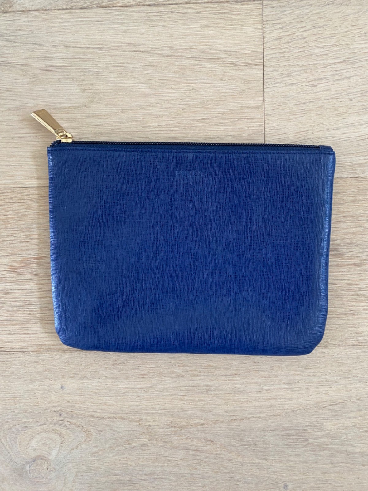 Furla Zipper Pouch in Blue Furla Zipper Pouch in Blue