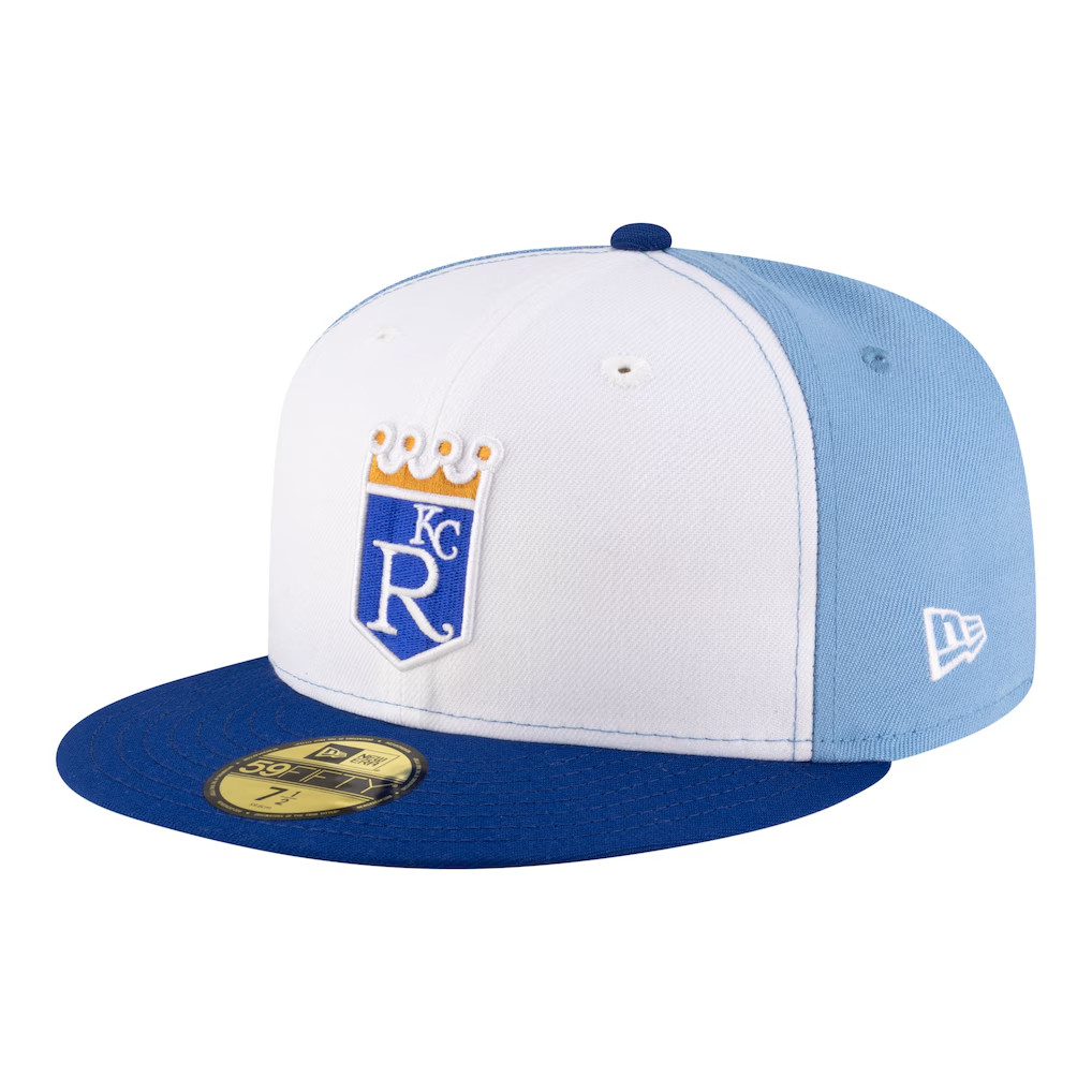 Men\'s Kansas City Royals New Era White/Light Blue Authentic Collection On-Field Men\'s Kansas City Royals New Era White/Light Blue Authentic Collection On-Field
