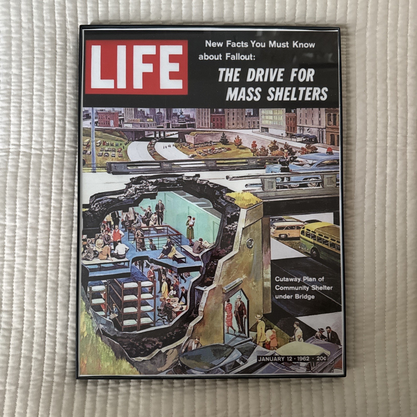 LIFE Magazine, Drive for Mass Shelters, Print Out for Display LIFE Magazine, Drive for Mass Shelters, Print Out for Display