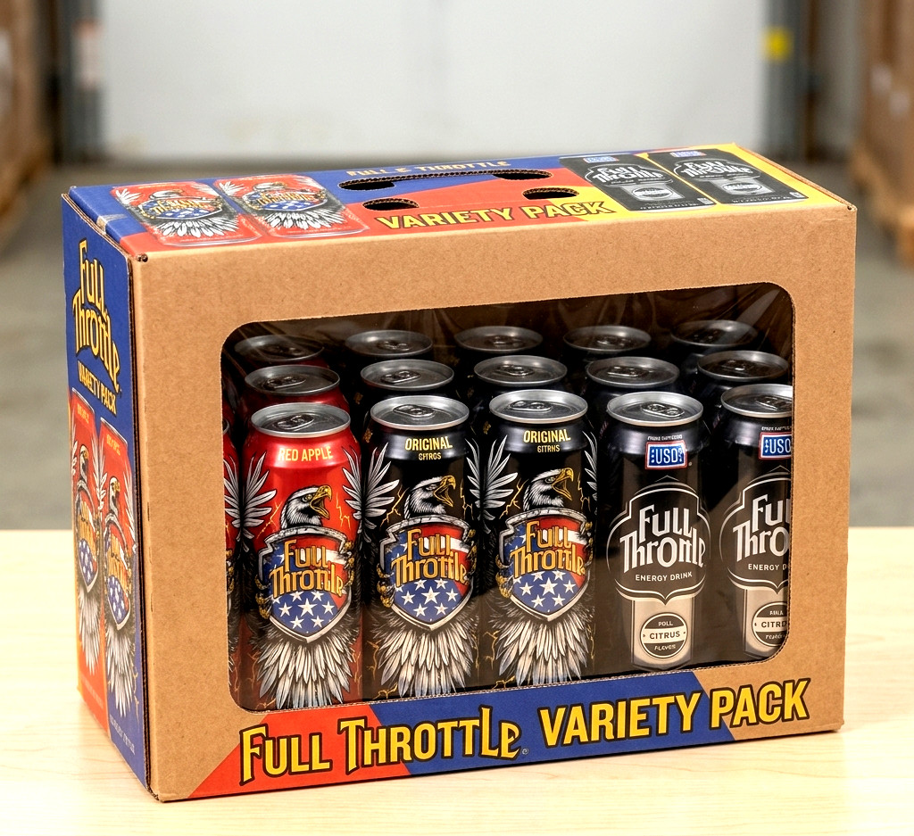 Full Throttle Energy Drink Custom Variety Pack (12-Count) – 16 fl oz Can 4X EACH