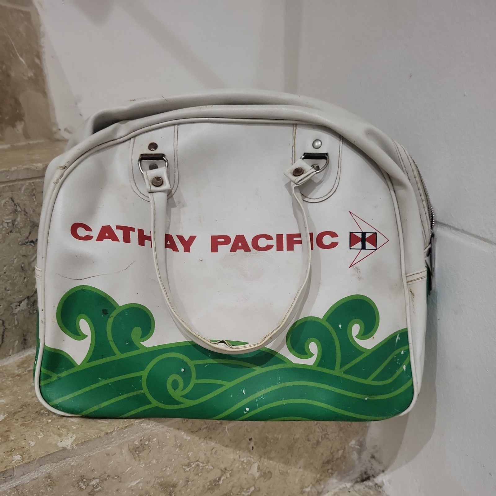 Rare Vintage Flight Bowling Bag Cathay Pacific Airways