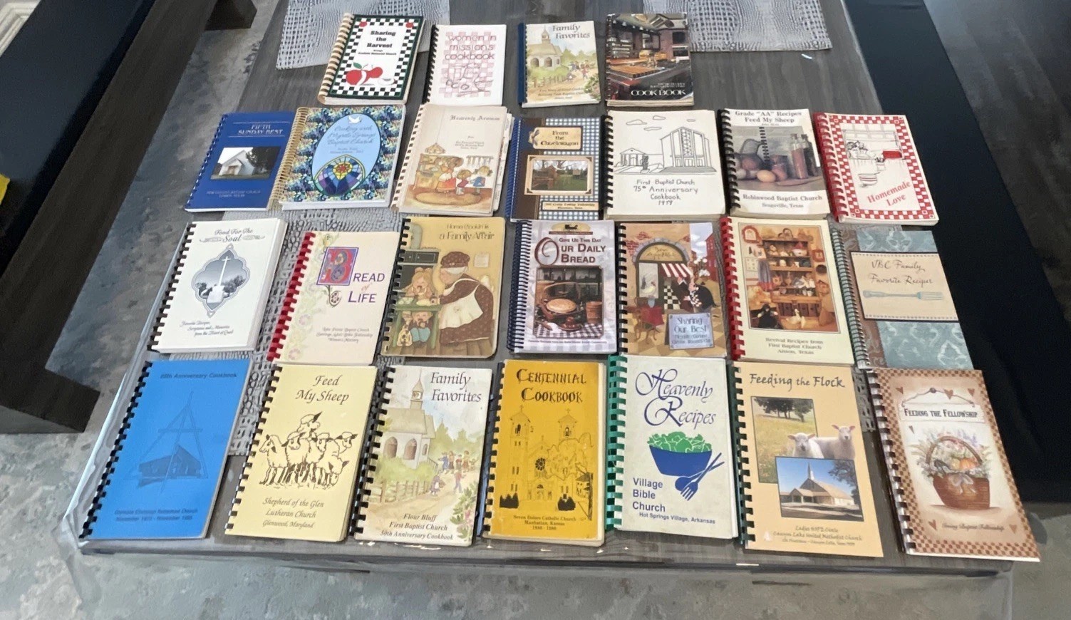 Vintage Community Spiral Bound Church Cookbooks Lot of 25 Recipes School Vintage Community Spiral Bound Church Cookbooks Lot of 25 Recipes School