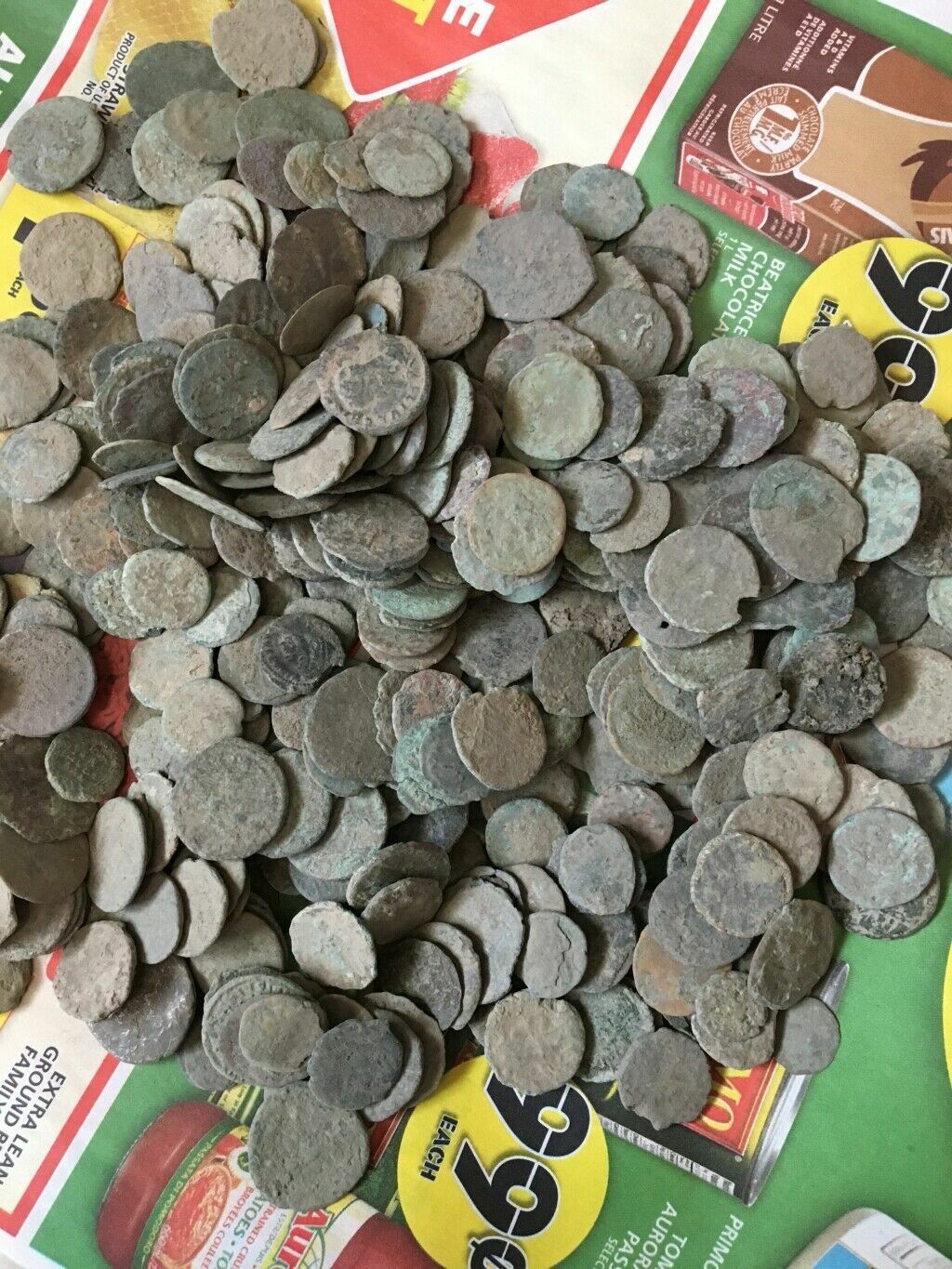 10 Uncleaned Ancient Roman Coins 27BC-370AD , 10 PER bidding/buying
