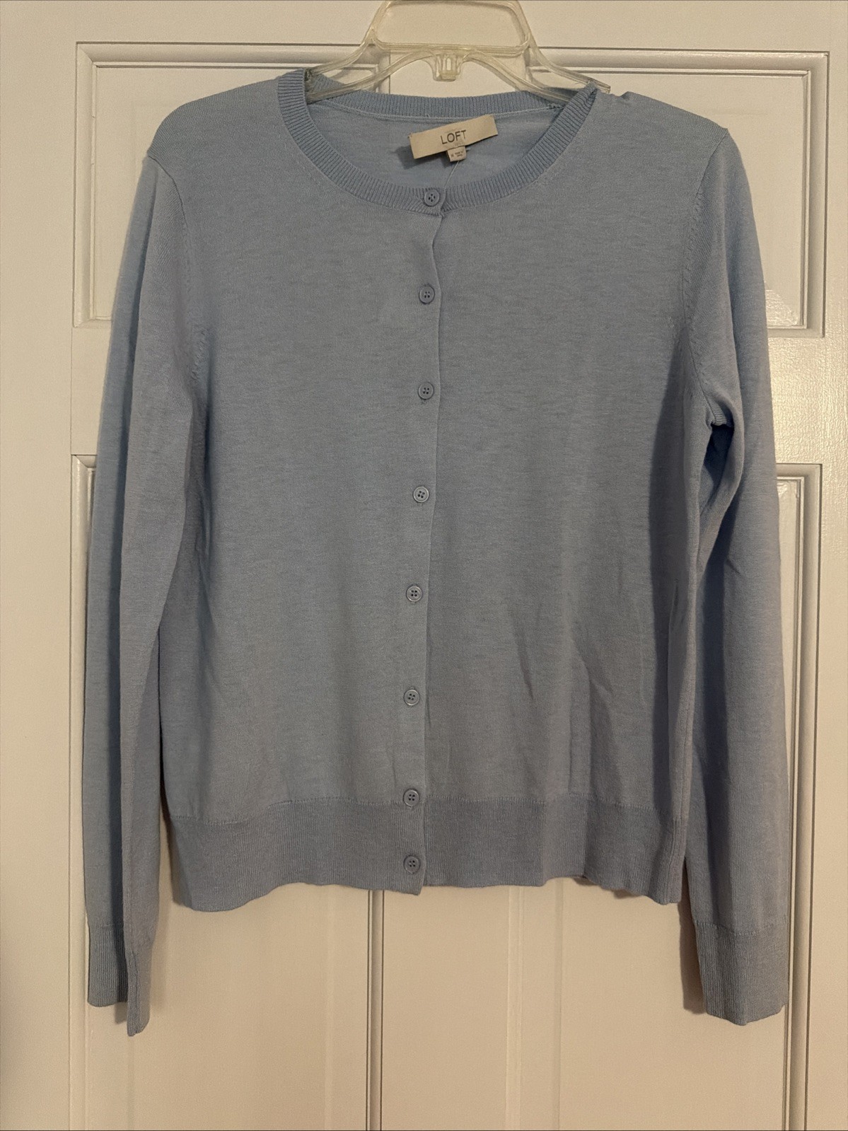 NWT Ann Taylor Loft Baby Blue Wool Blend Cardigan Women\'s M NWT Ann Taylor Loft Baby Blue Wool Blend Cardigan Women\'s M