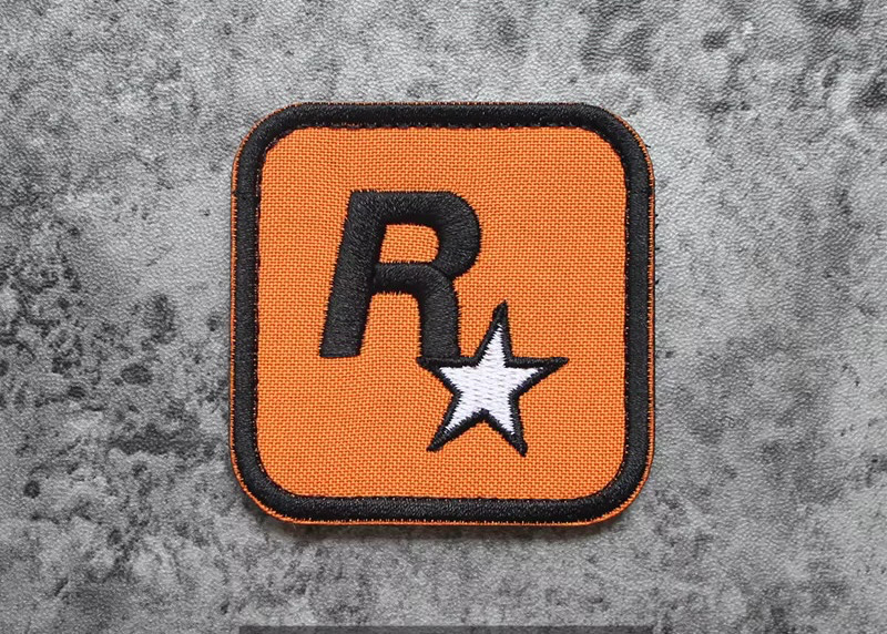 FABULOUS AND RARE ROCKSTAR GAMES EMBROIDERED IRON-ON PATCH...