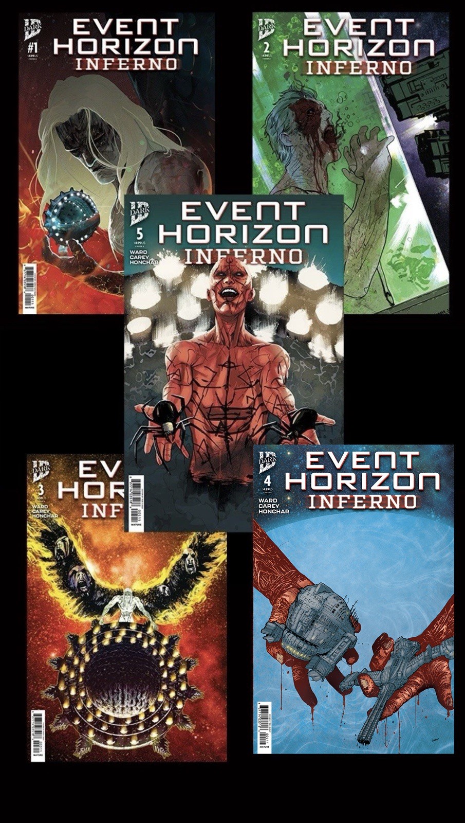 Event Horizon: Inferno (MR) - Complete 5 Issue Series CVR A Event Horizon: Inferno (MR) - Complete 5 Issue Series CVR A