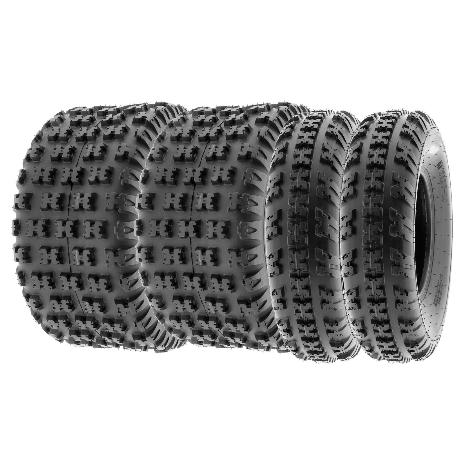 ATV Tires 21x7-10 20x11-9 Knobby 6 PR A031 - BUNDLE