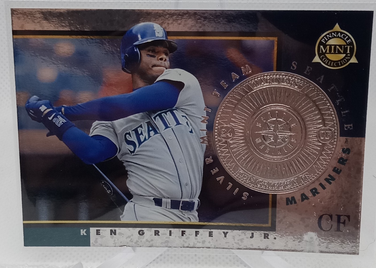 1998 Pinnacle Mint Silver Mint Team #7 Ken Griffey Jr. SP Rare Seattle Mariners 1998 Pinnacle Mint Silver Mint Team #7 Ken Griffey Jr. SP Rare Seattle Mariners