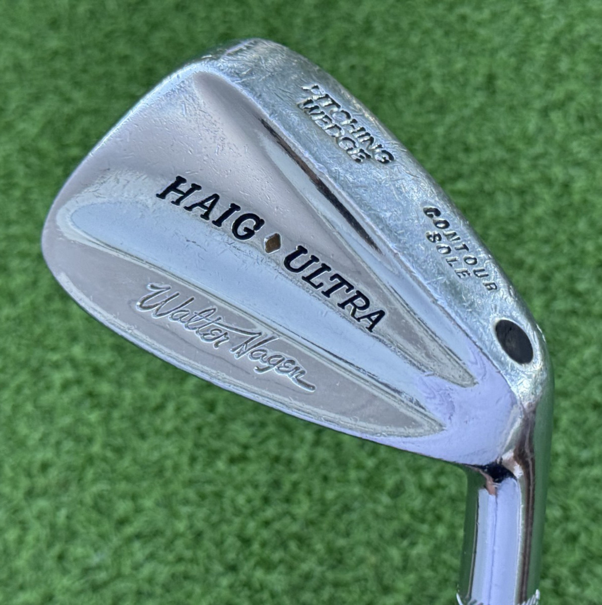 1963-64 Walter Hagen Haig Ultra Pitching Wedge Contour Sole RH Steel Stiff Golf 1963-64 Walter Hagen Haig Ultra Pitching Wedge Contour Sole RH Steel Stiff Golf