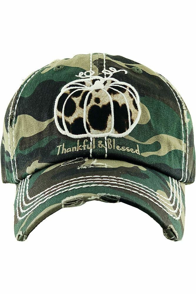 KBETHOS Women\'s Thankful and Blessed Pumpkin Vintage Distressed Baseball Cap Hat KBETHOS Women\'s Thankful and Blessed Pumpkin Vintage Distressed Baseball Cap Hat