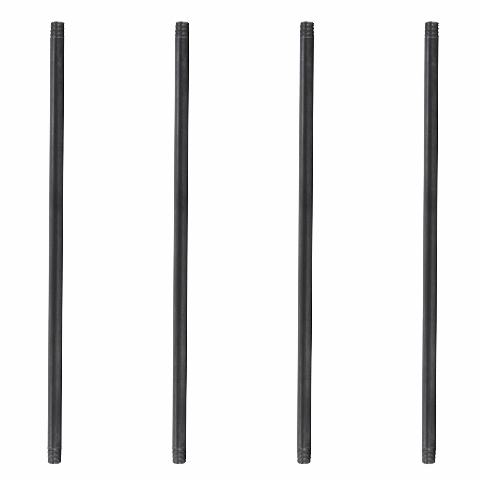 3/4 in. X 60 in. Black Pipe 4 Pack 3/4 in. X 60 in. Black Pipe 4 Pack