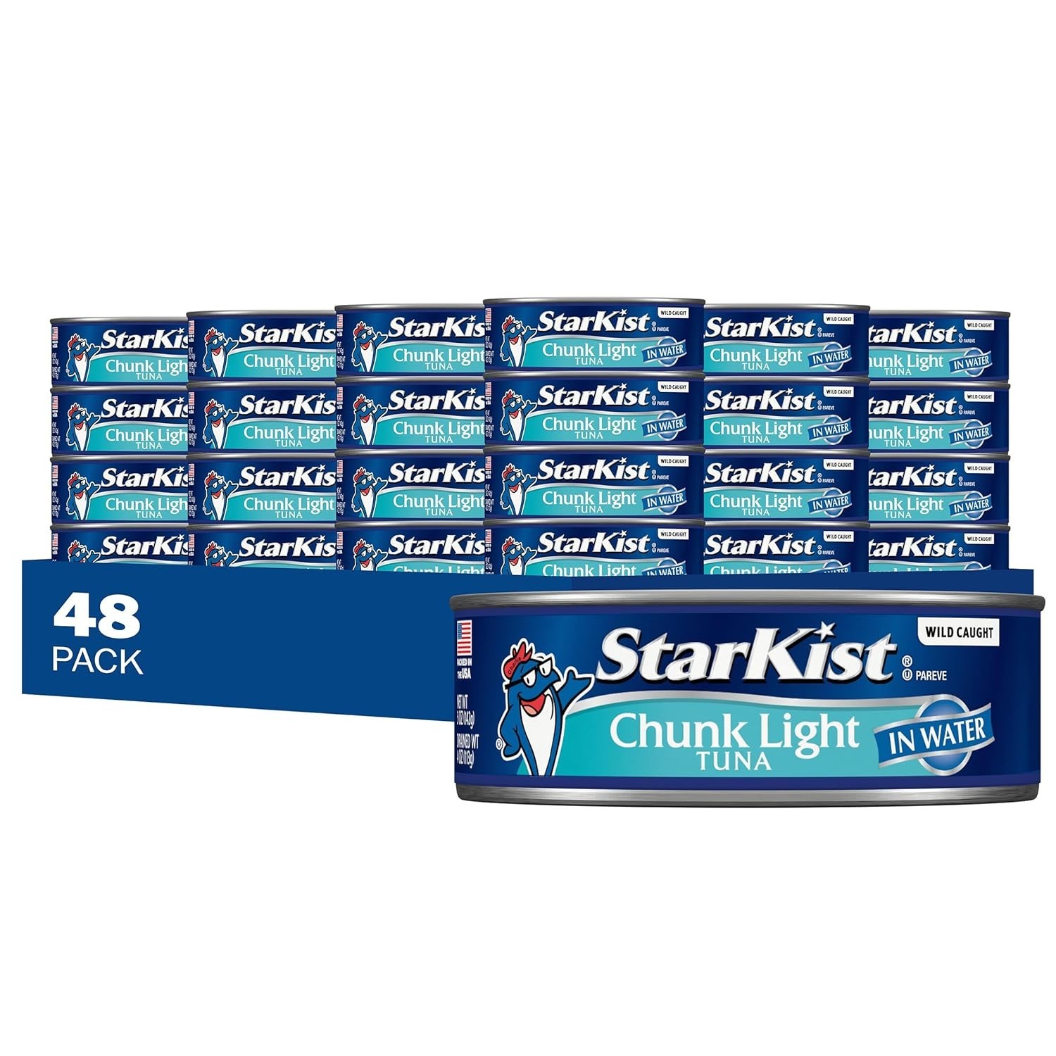 StarKist Chunk Light Tuna in Water, 5 oz (48 Pack) Canned Tuna Fish StarKist Chunk Light Tuna in Water, 5 oz (48 Pack) Canned Tuna Fish