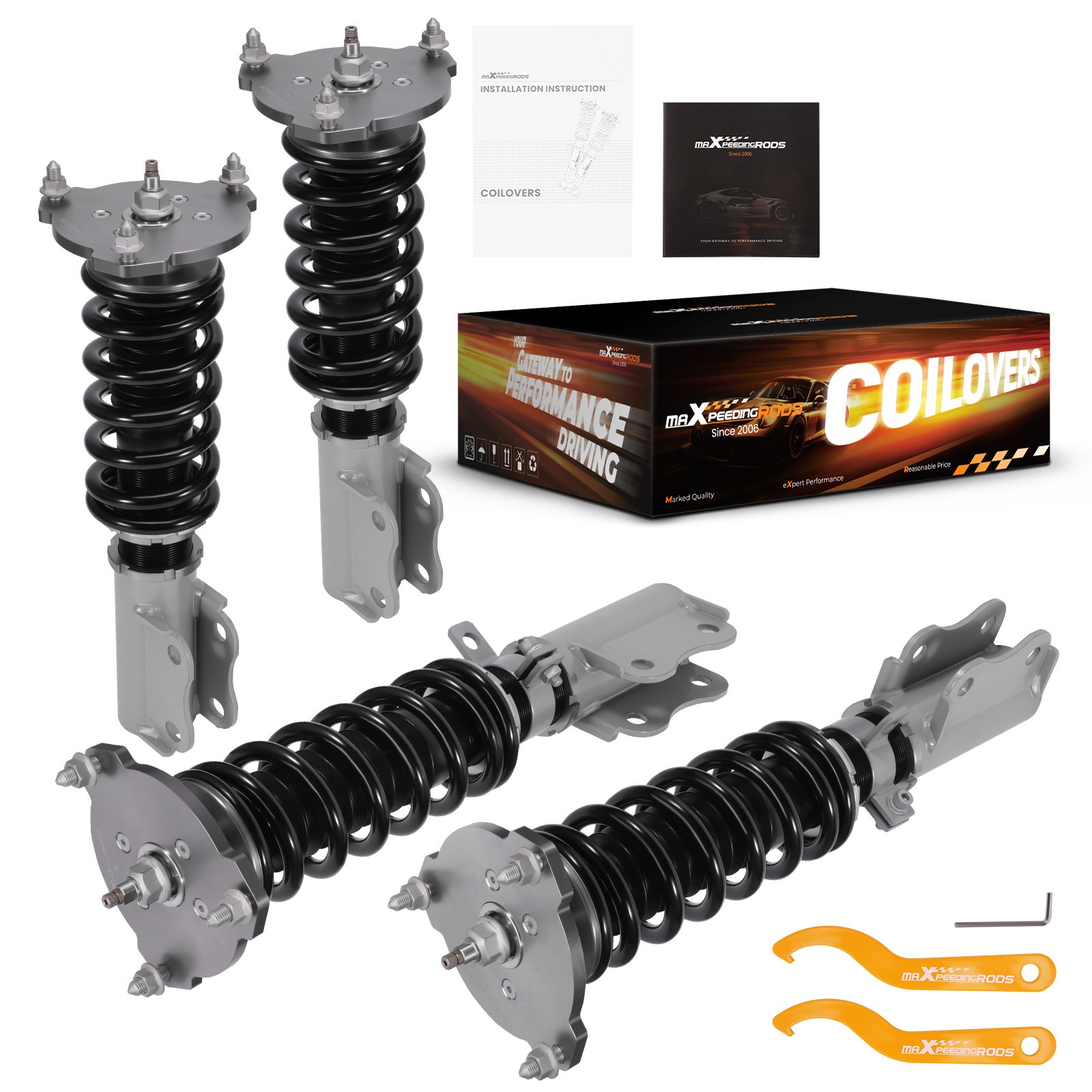 MaXpeedingrods 24 Way Adjustable Coilovers For Buick Century Regal Lacrosse