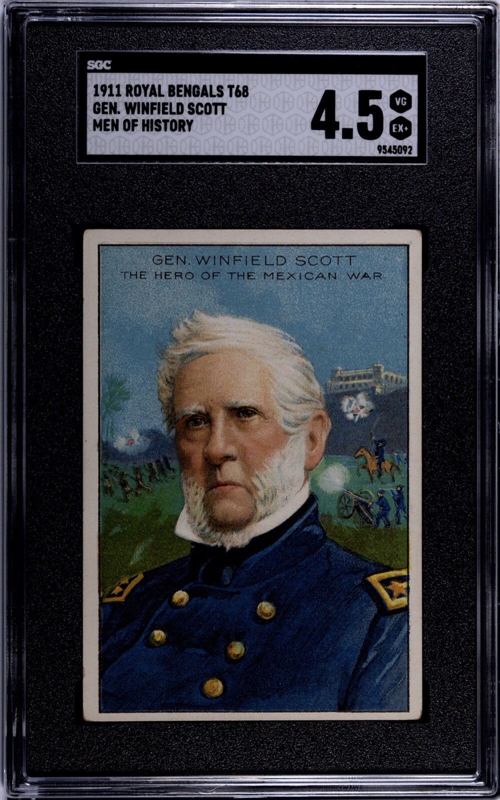 1911 T68 Heroes Of History General Winfield Scott RB SGC 4.5 1911 T68 Heroes Of History General Winfield Scott RB SGC 4.5