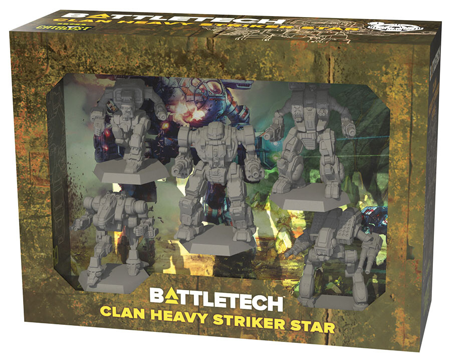 Clan Heavy Striker Star Force Pack Battletech Miniatures Game Catalyst Game Labs