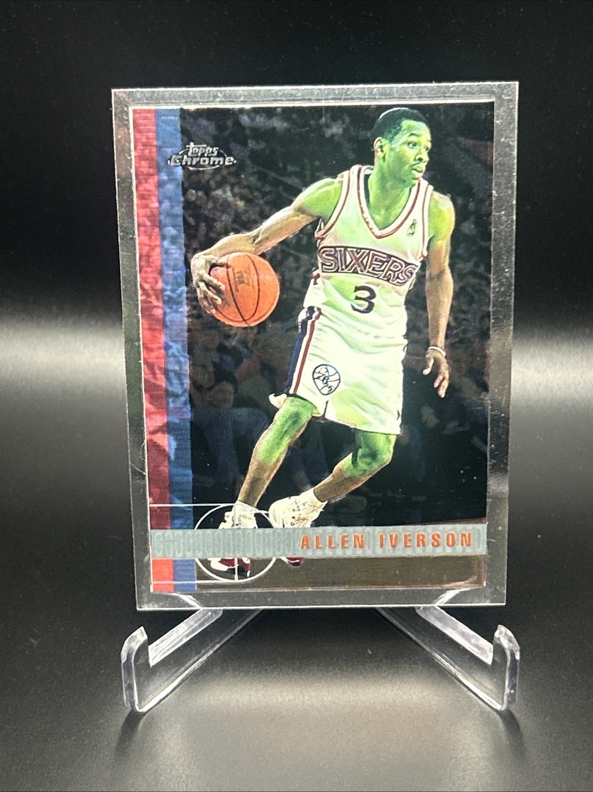 1997-98 Topps Chrome - Allen Iverson #54 1997-98 Topps Chrome - Allen Iverson #54