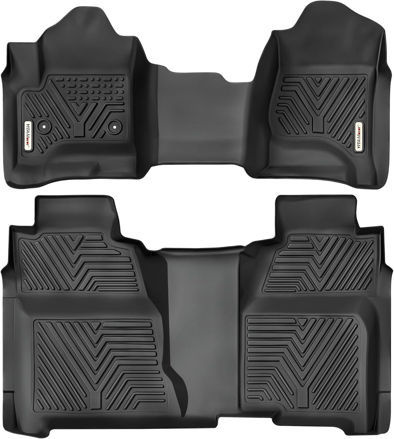 For 2014-2018 Silverado/Sierra 1500, 2015-2019 2500HD/3500HD Crew Cab Floor Mats