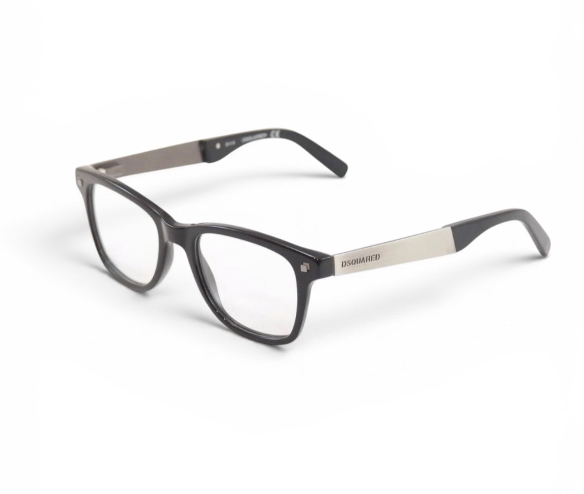 Dsquared2 Designer DQ5130 001 Unisex Eyeglasses Frames Black Silver 49-18-145 Dsquared2 Designer DQ5130 001 Unisex Eyeglasses Frames Black Silver 49-18-145