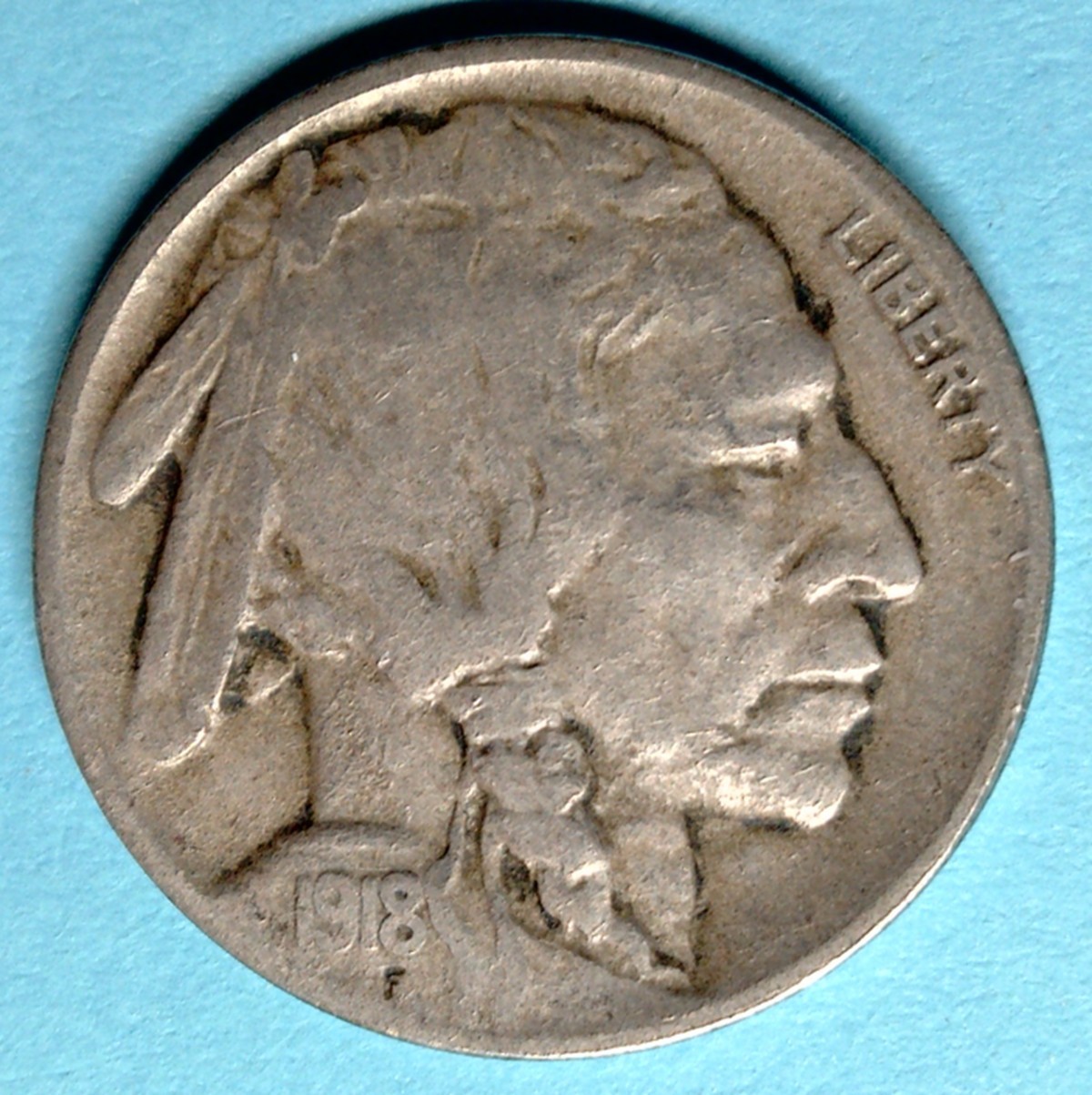 1918-D Buffalo Nickel VF Condition but you grade it