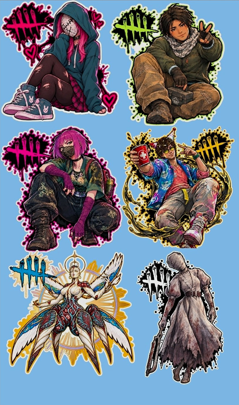 Dead By Daylight Vinyl Stickers - Decal Waterproof Dead By Daylight Vinyl Stickers - Decal Waterproof