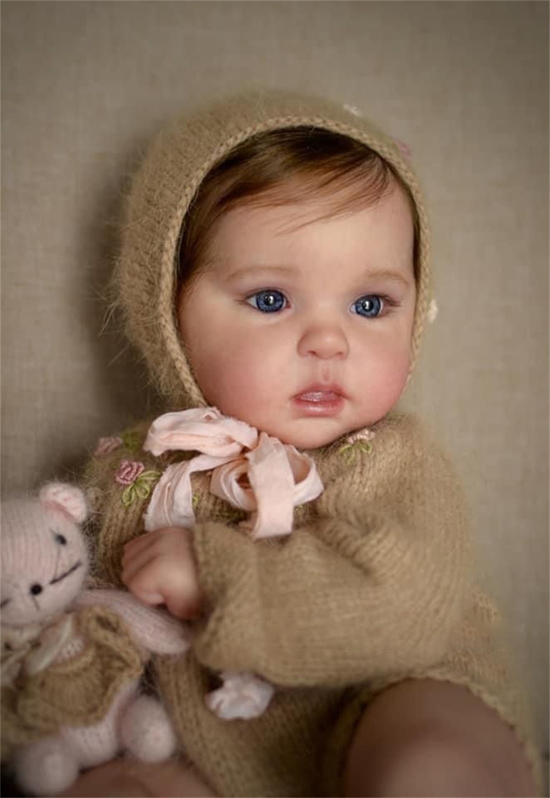 Realistic Adorable Chubby 20in Reborn Baby Dolls Soft Cloth Body Christmas Gifts