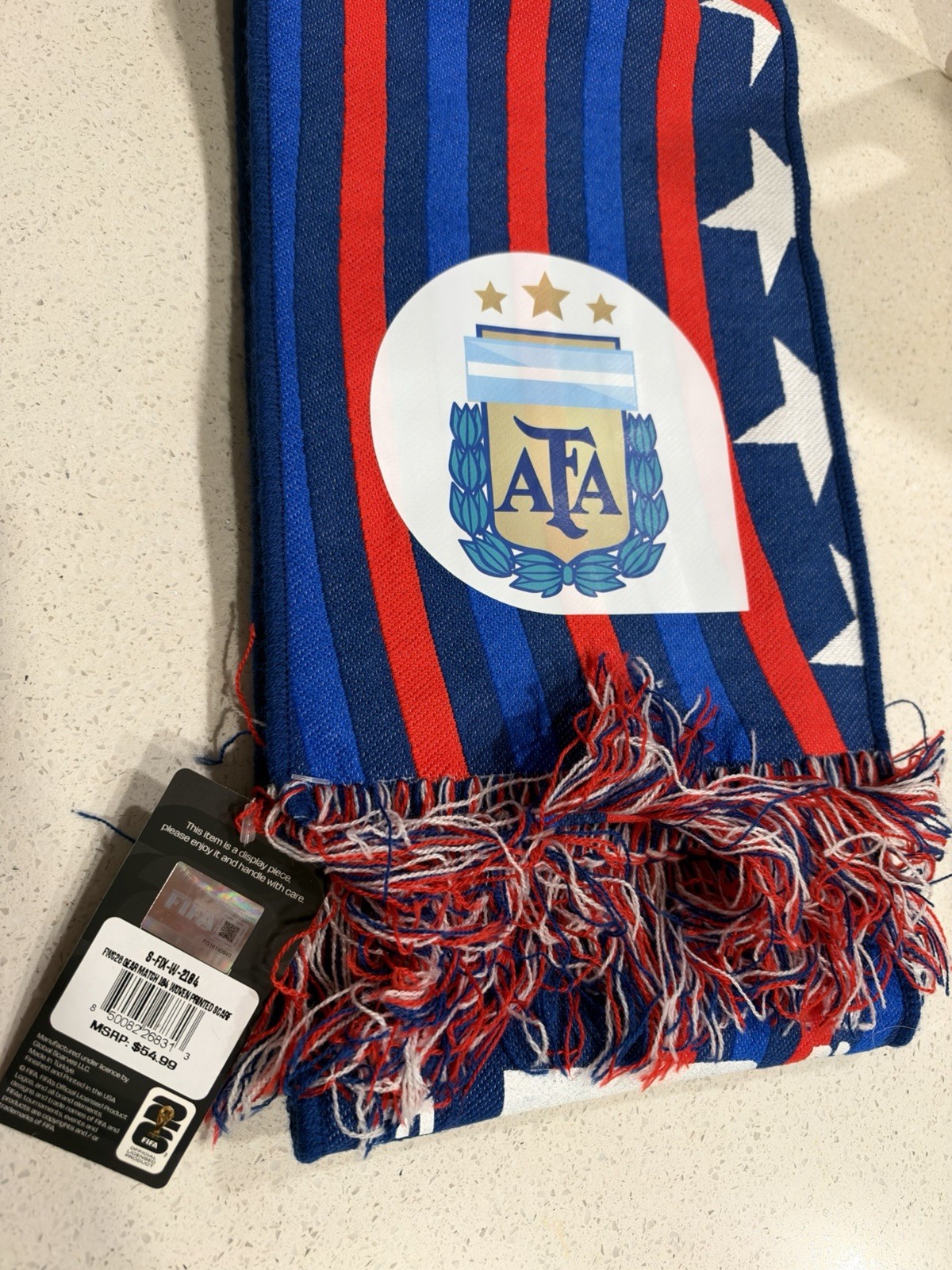 2026 FIFA World Cup Final Spain Argentina Scarf Limited Edition Messi NWT