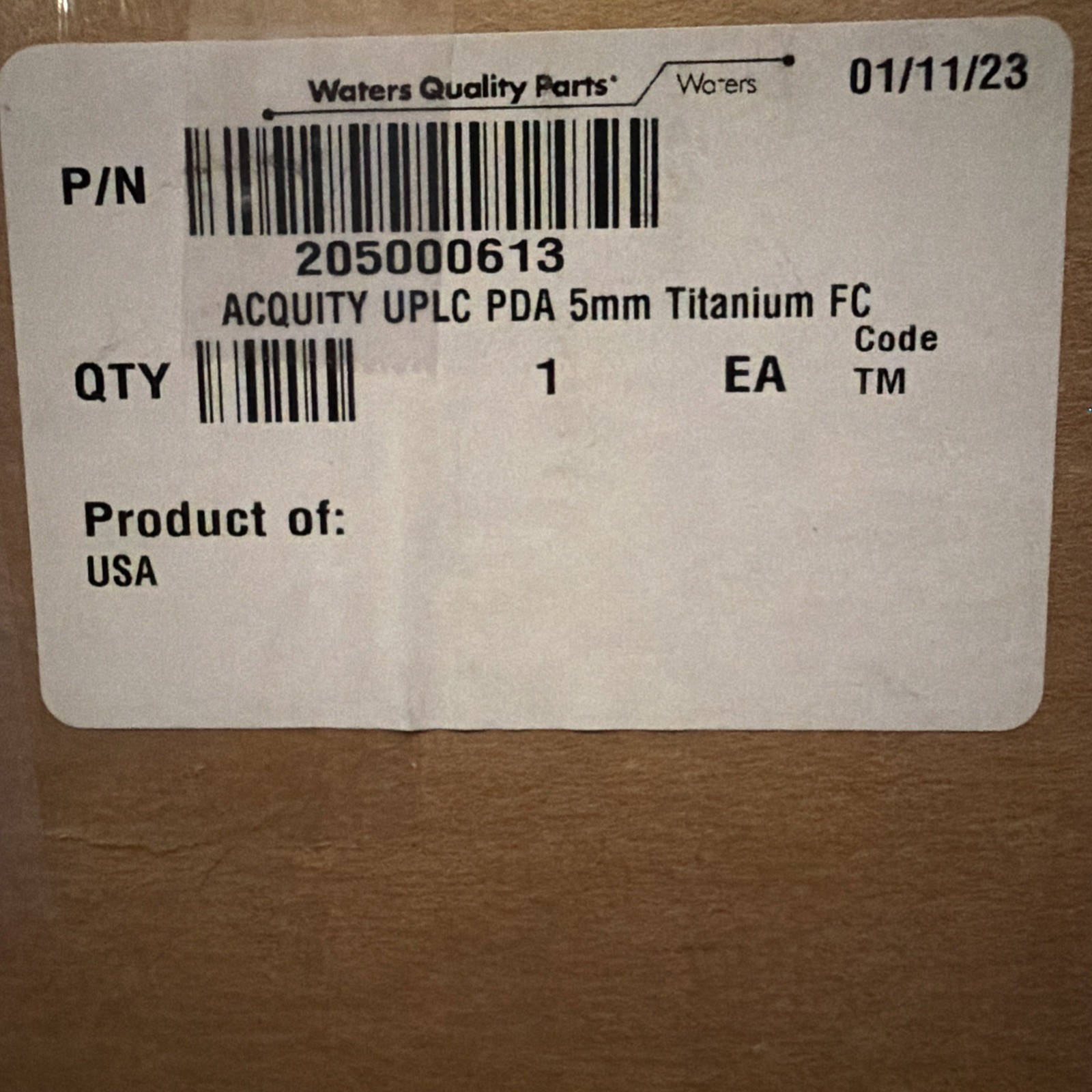 Waters Flowcell, ACQUITY PDA, 5 mm, Titanium UPLC 205000613