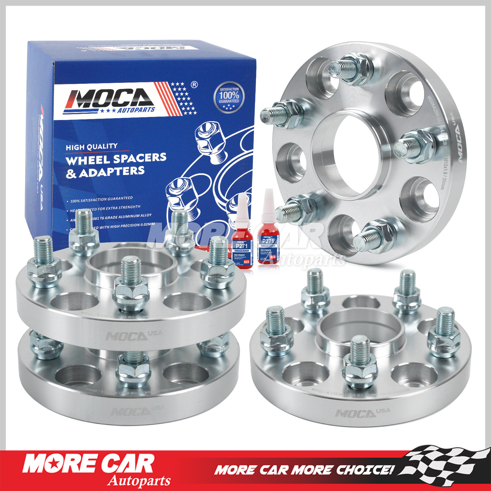 4PC 20mm Wheel Spacers 5x114.3 Hubcentric 60.1mm for Toyota Camry Avalon Lexus