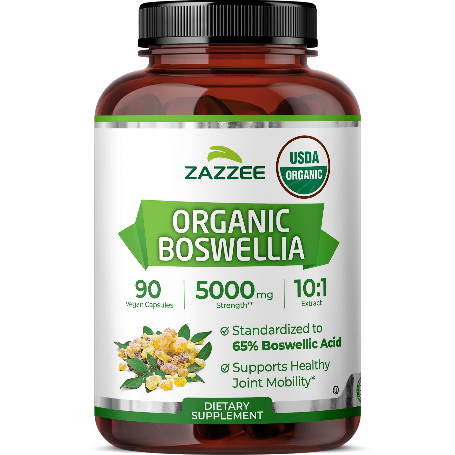 Zazzee Extra Strength Boswellia 10:1 Extract, 65% Boswellic Acid, 90 Vegan Zazzee Extra Strength Boswellia 10:1 Extract, 65% Boswellic Acid, 90 Vegan