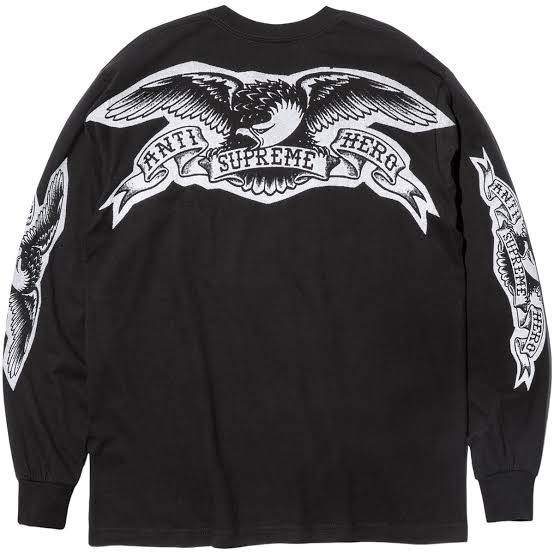 SUPREME | AntiHero | Eagle L/S | BLACK | XLarge | FW25 | New SUPREME | AntiHero | Eagle L/S | BLACK | XLarge | FW25 | New