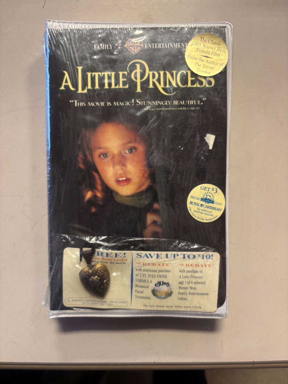 A Little Princess (Warner VHS, 1995) Clamshell New Sealed with Locket - Rare A Little Princess (Warner VHS, 1995) Clamshell New Sealed with Locket - Rare