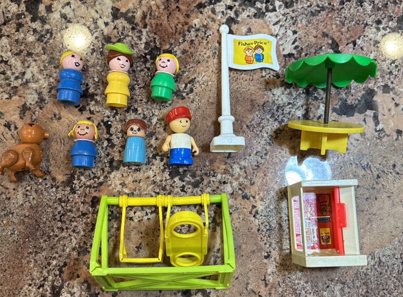 Vintage Fisher Price Little People Outdoor Play Accessories Playground,... Vintage Fisher Price Little People Outdoor Play Accessories Playground,...