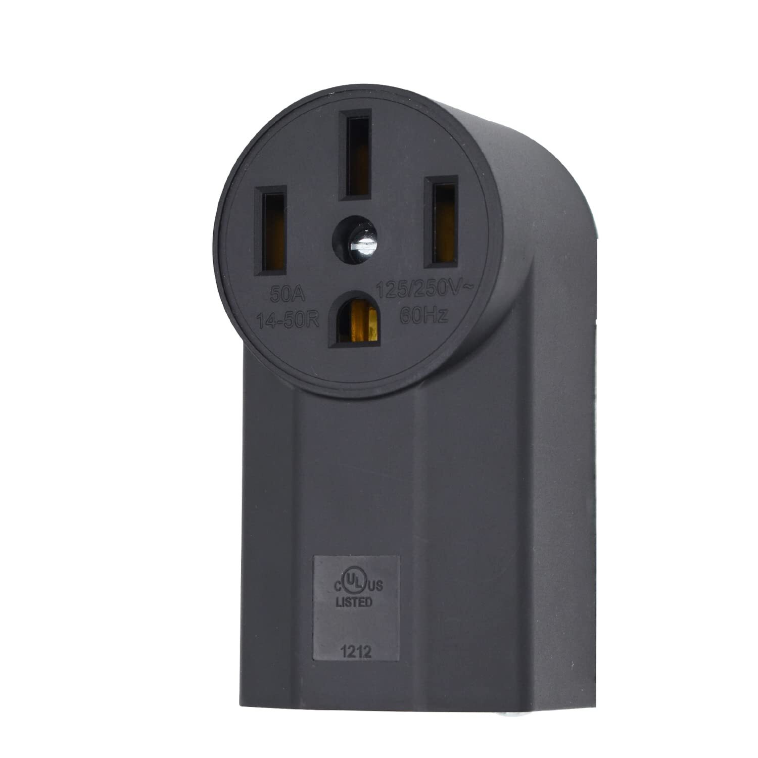 NEMA 14-50R Receptacle 3-Pole 4-Wire Surface Mount Power Receptacle, 250V NEMA 14-50R Receptacle 3-Pole 4-Wire Surface Mount Power Receptacle, 250V