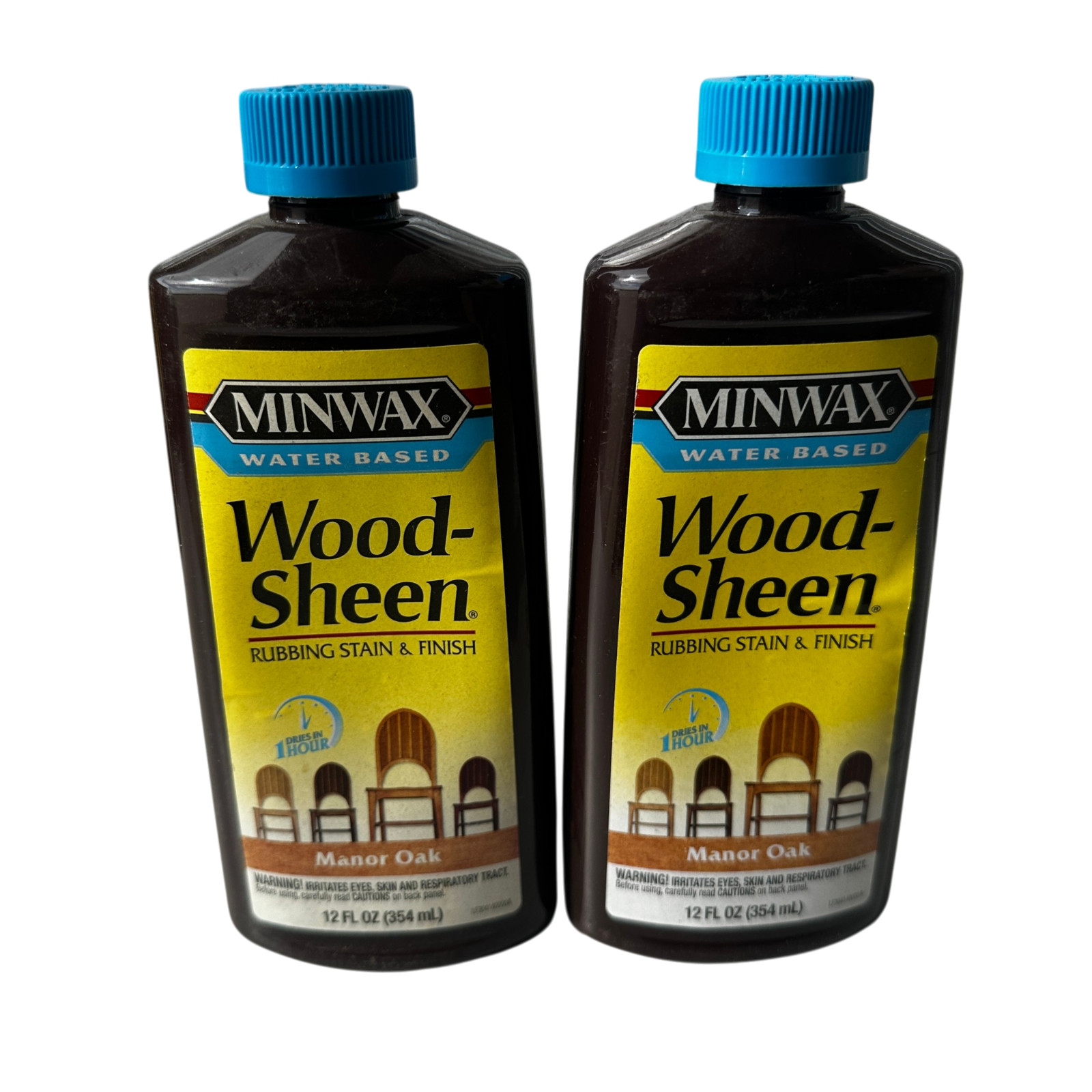 Minwax Wood-Sheen Manor Oak Rubbing Stain & Finish 12oz Water Based 2 PACK