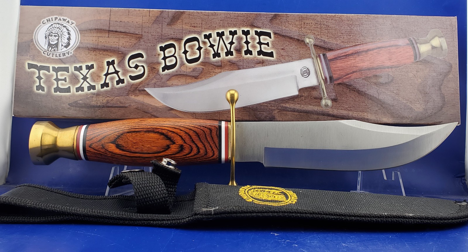 CHIPAWAY CUTLERY TEXAS BOWIE CW-645BRPW CHIPAWAY CUTLERY TEXAS BOWIE CW-645BRPW