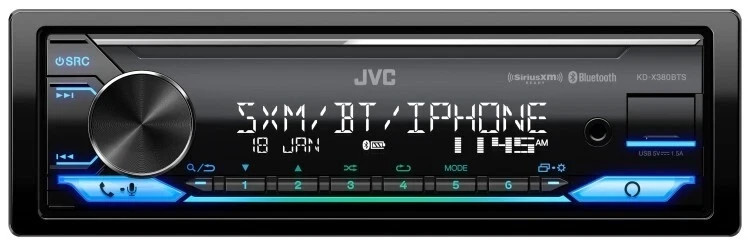 JVC KD-X380BTS Digital Media Receiver w/Bluetooth/ USB/ SiriusXM/ Amazon Alexa JVC KD-X380BTS Digital Media Receiver w/Bluetooth/ USB/ SiriusXM/ Amazon Alexa