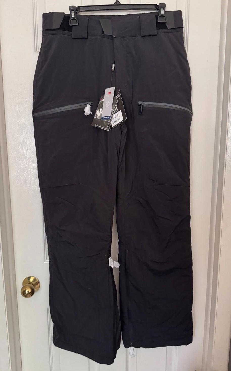 Pajar Men’s Small Black Elias Snow Pants Insulated 3M Thinsulate Water Resistant