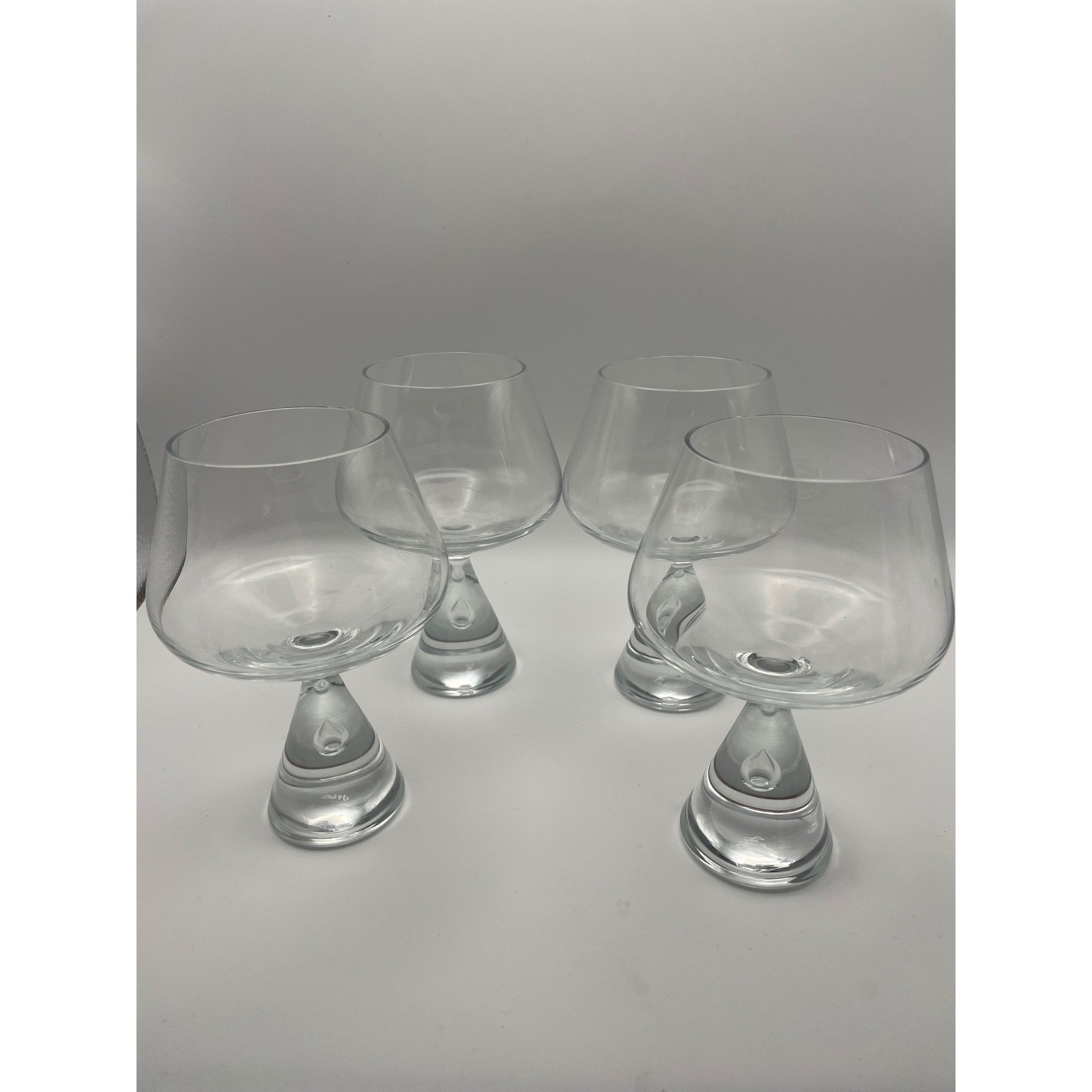 Vintage MCM Holmegard Princess Brandy Snifter Set of 4 Signed HG66 Brent Sever Vintage MCM Holmegard Princess Brandy Snifter Set of 4 Signed HG66 Brent Sever