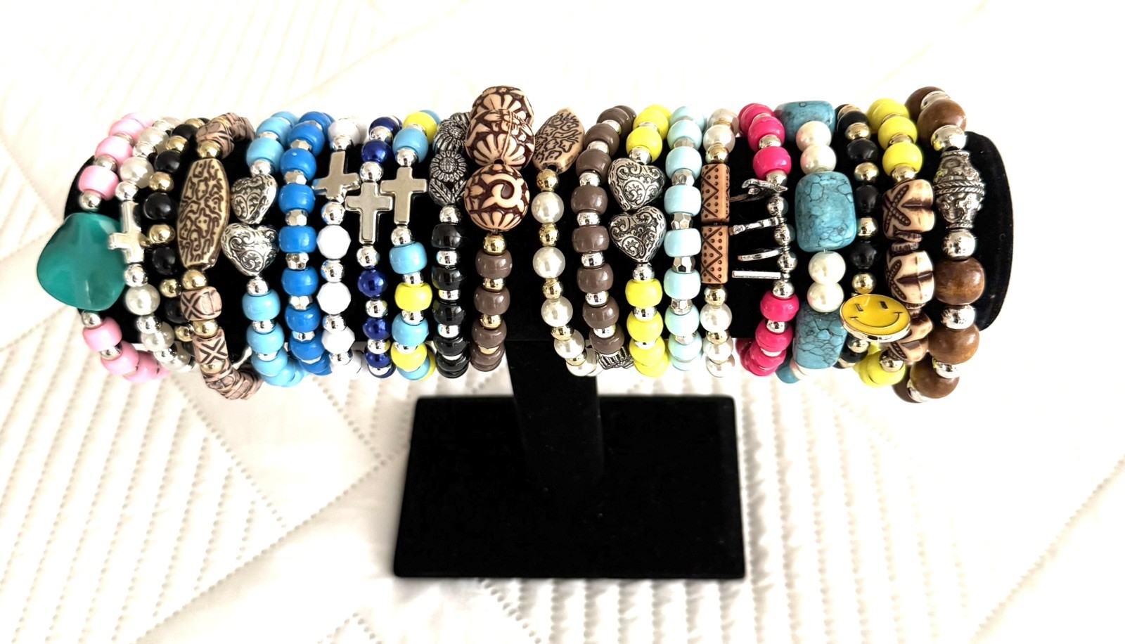 50 PC Mixed Handmade Bracelet Lot Assorted Unique Designs Beads Fashion Jewelry 50 PC Mixed Handmade Bracelet Lot Assorted Unique Designs Beads Fashion Jewelry