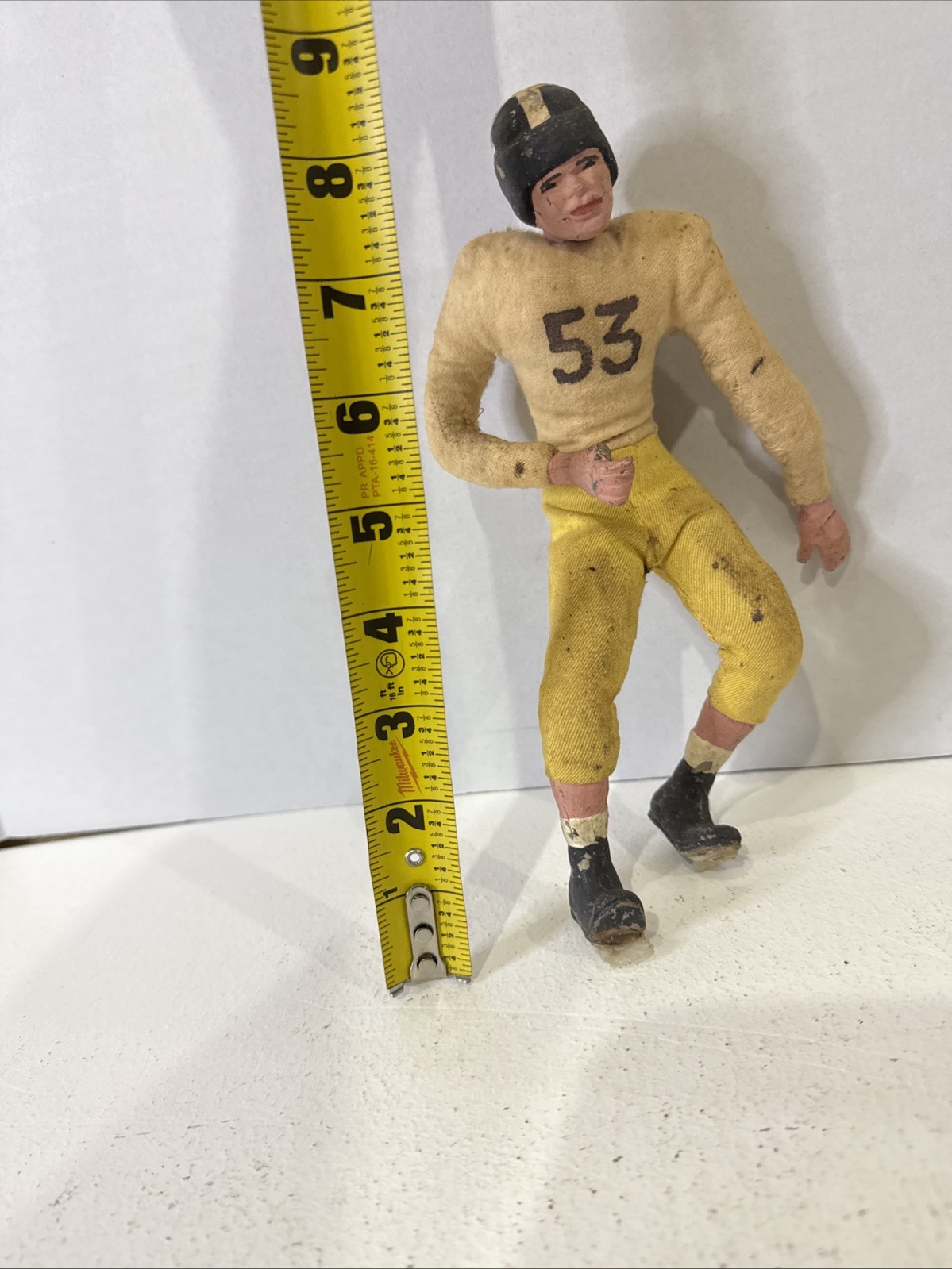 Vintage Toy 1950’s Football Player Doll Head, Hands, & Legs Maid Out Of Clay9” Vintage Toy 1950’s Football Player Doll Head, Hands, & Legs Maid Out Of Clay9”