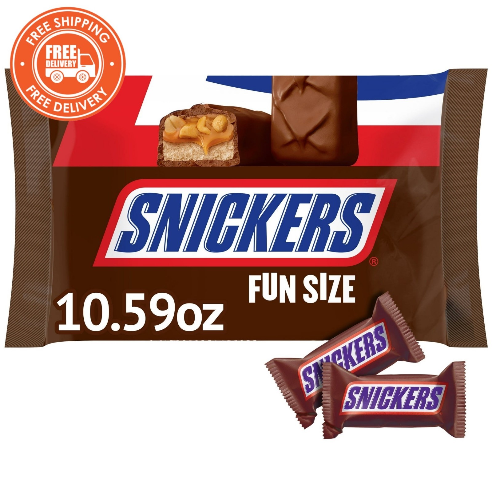 Snickers Fun Size Chocolate Candy Bars – 10.59 oz Bag