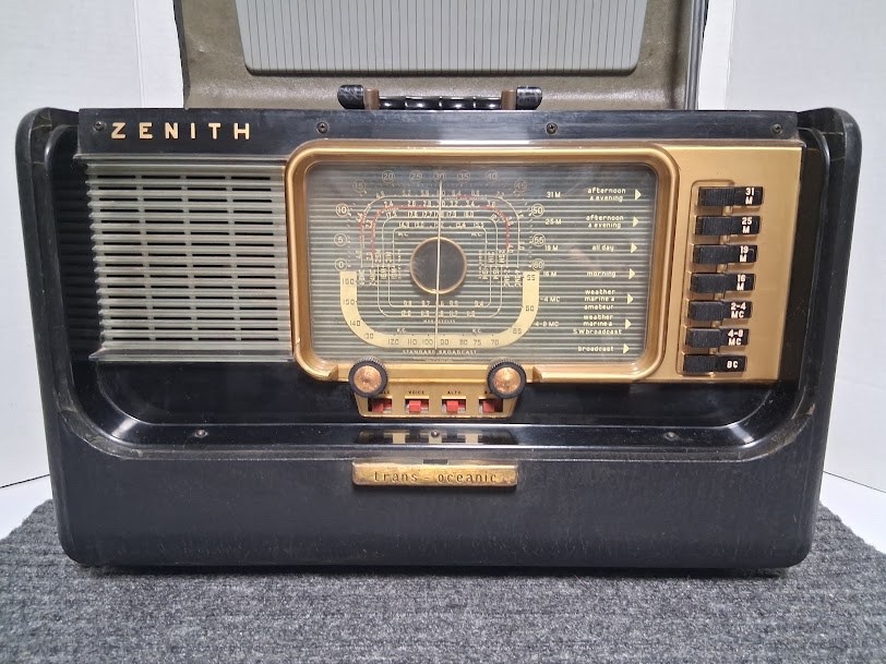 ZENITH Trans Oceanic Wave Magnet Tube Radio. H500 Untested ZENITH Trans Oceanic Wave Magnet Tube Radio. H500 Untested