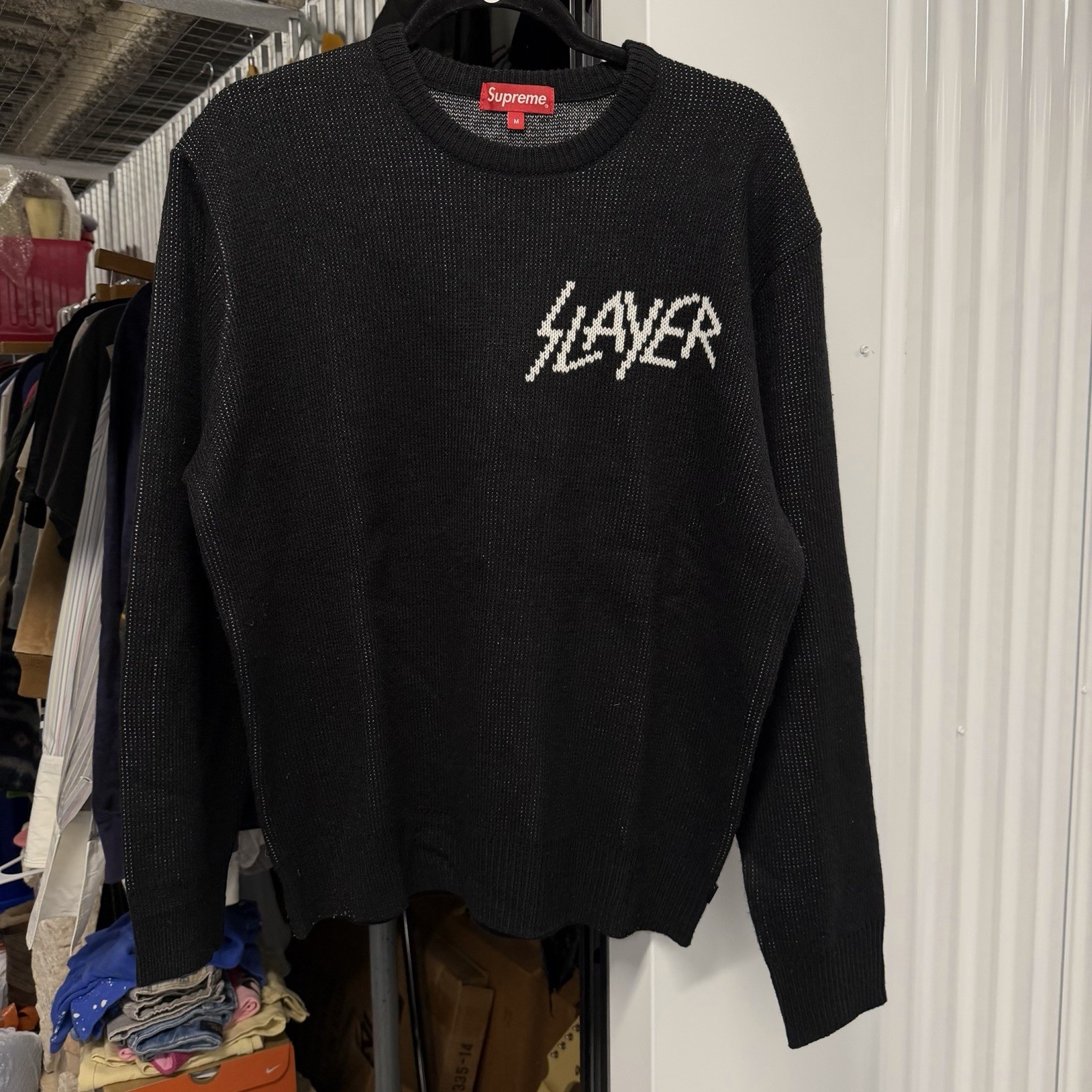 Supreme X Slayer Reign In Blood Sweater Size Medium Rare Supreme X Slayer Reign In Blood Sweater Size Medium Rare