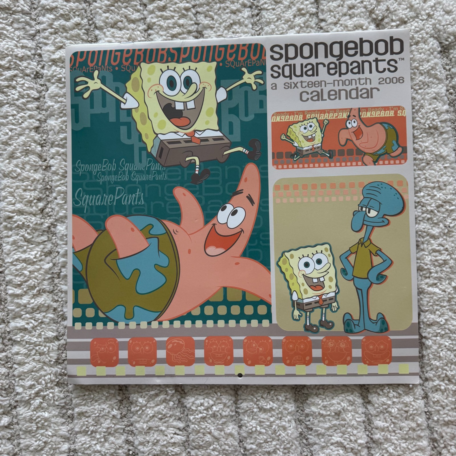 SPONGEBOB SQUAREPANTS 2006 Vintage 16 Month Wall Calendar SPONGEBOB SQUAREPANTS 2006 Vintage 16 Month Wall Calendar