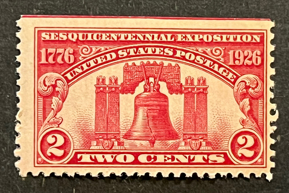 TRAVELSTAMPS: 1926-27 US Stamps Scott # 627 Liberty Bell mint, og, mnh , 2 cents
