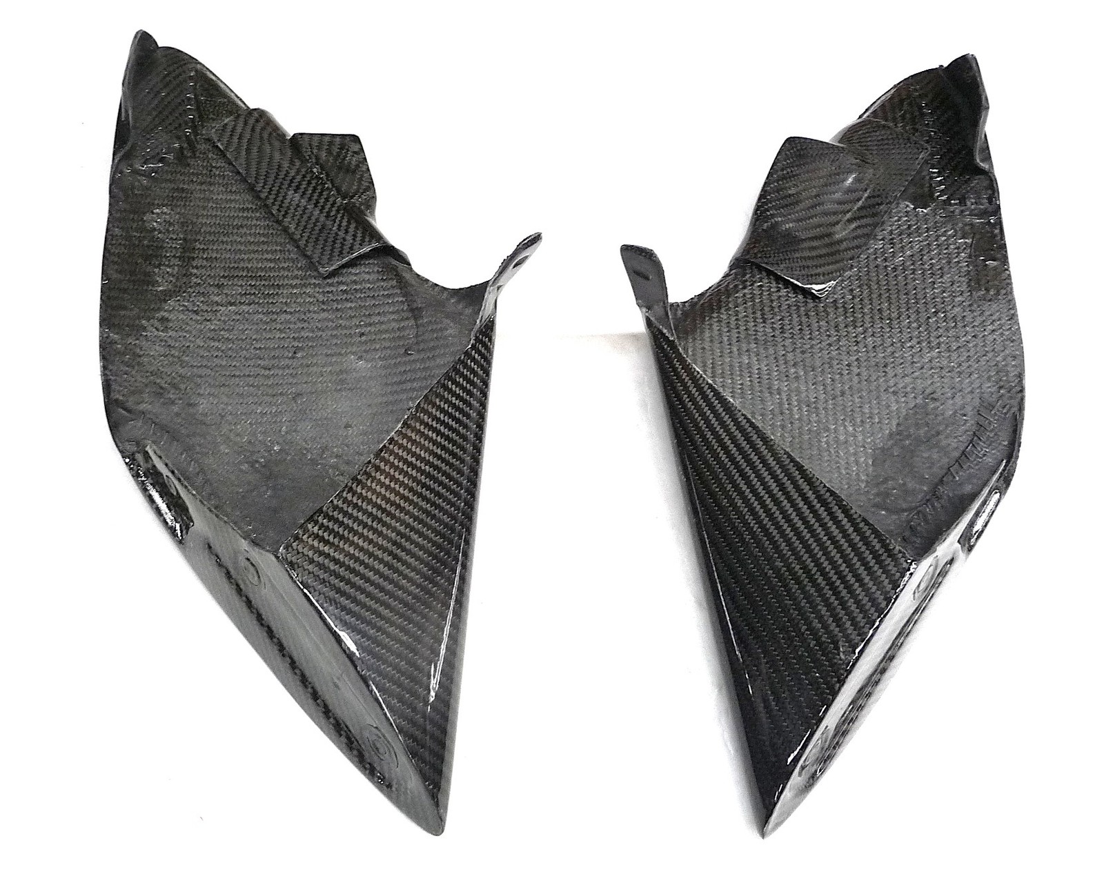 2016-2019 Ferrari 488 GTB Flank Flow Splitter Carbon Trim Left Right