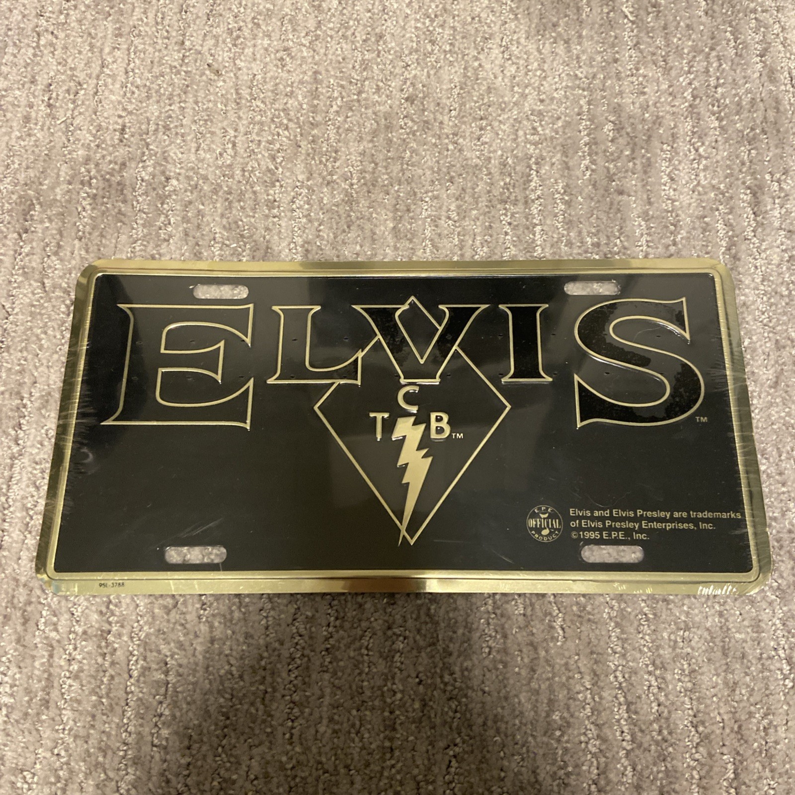 Vintage 1995 Elvis Presley License Plate TCB Aluminum Brand New Sealed Fast Ship Vintage 1995 Elvis Presley License Plate TCB Aluminum Brand New Sealed Fast Ship